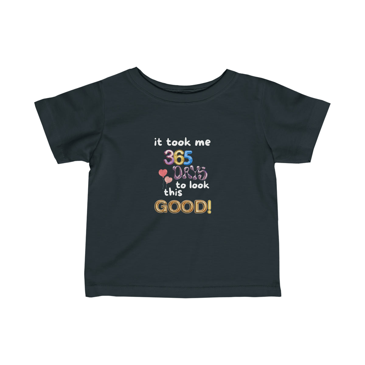 Fine One Year Birthday Humor Jersey Tee