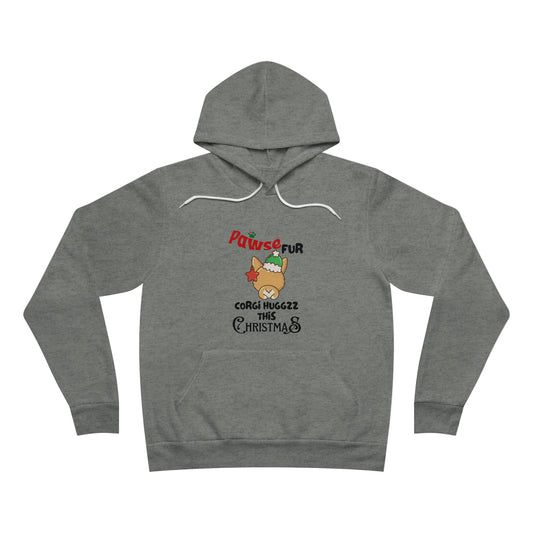 Unisex Sponge Fleece Corgi Pullover Hoodie