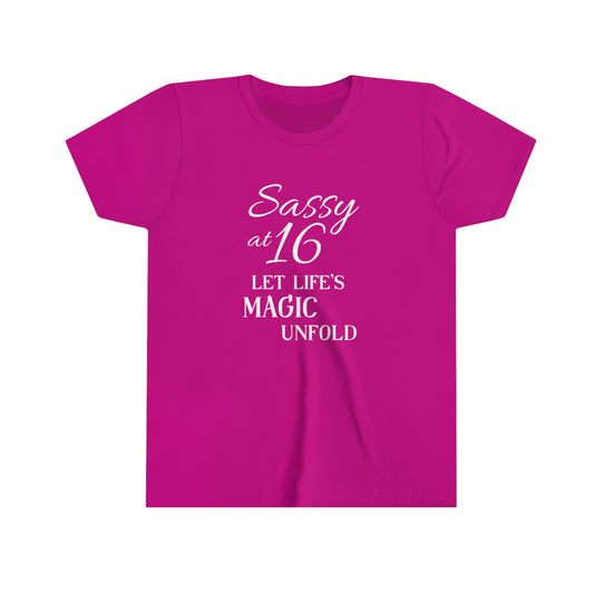 Youth Short Sweet Sixteen Sleeve Tee