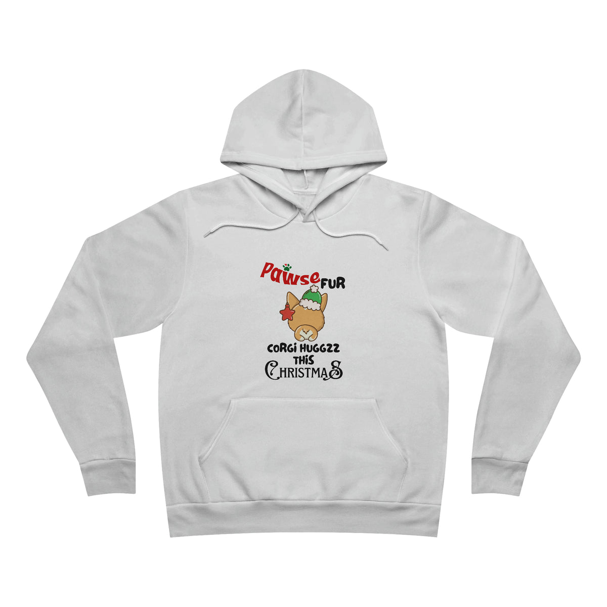 Unisex Sponge Fleece Corgi Pullover Hoodie