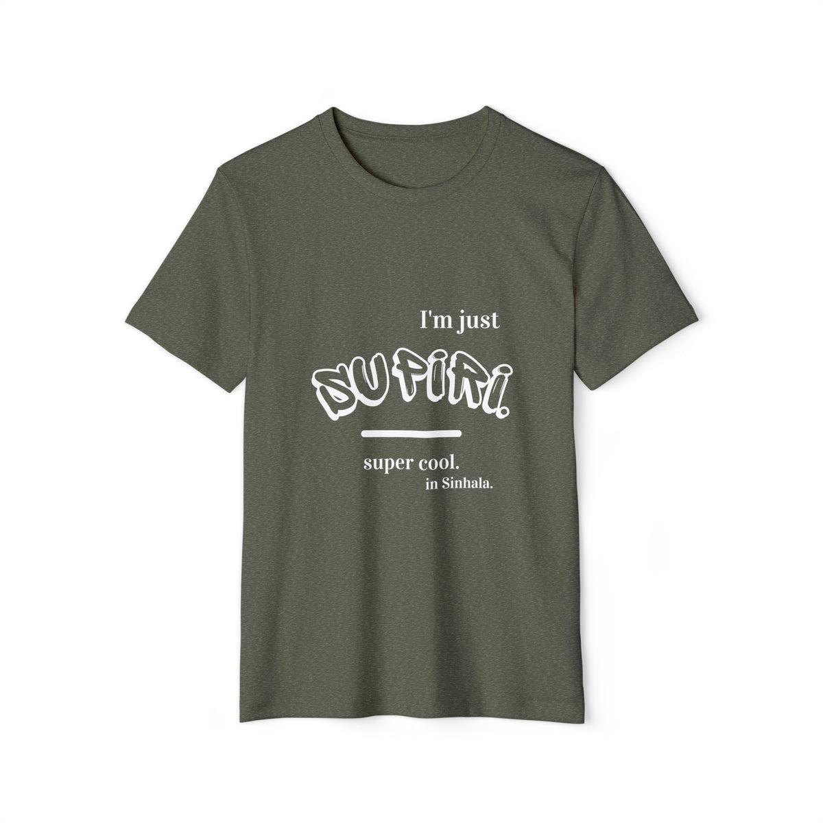 Unisex Recycled Ethnic Slogan Merch T-Shirt