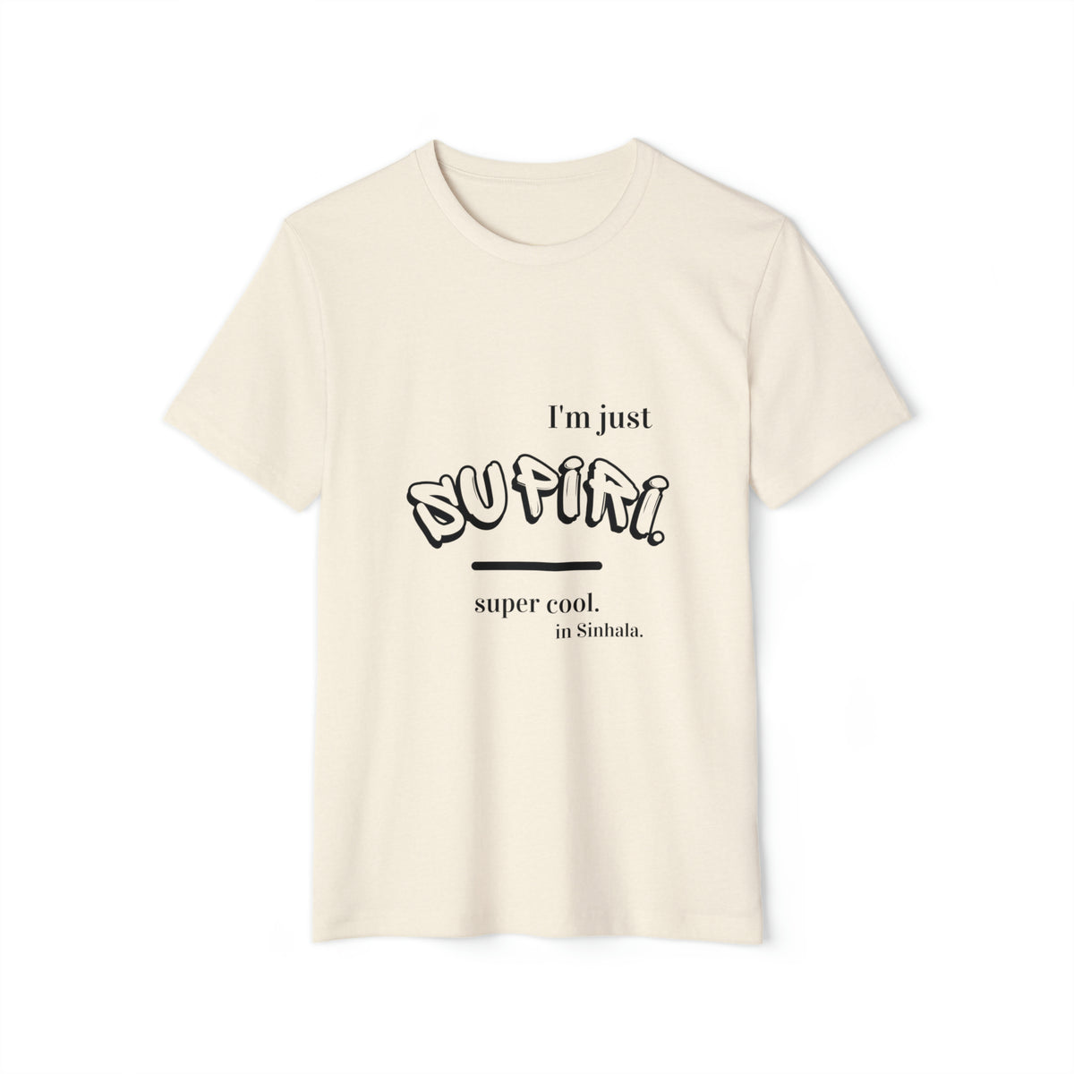 Unisex Recycled Ethnic Slogan Merch T-Shirt