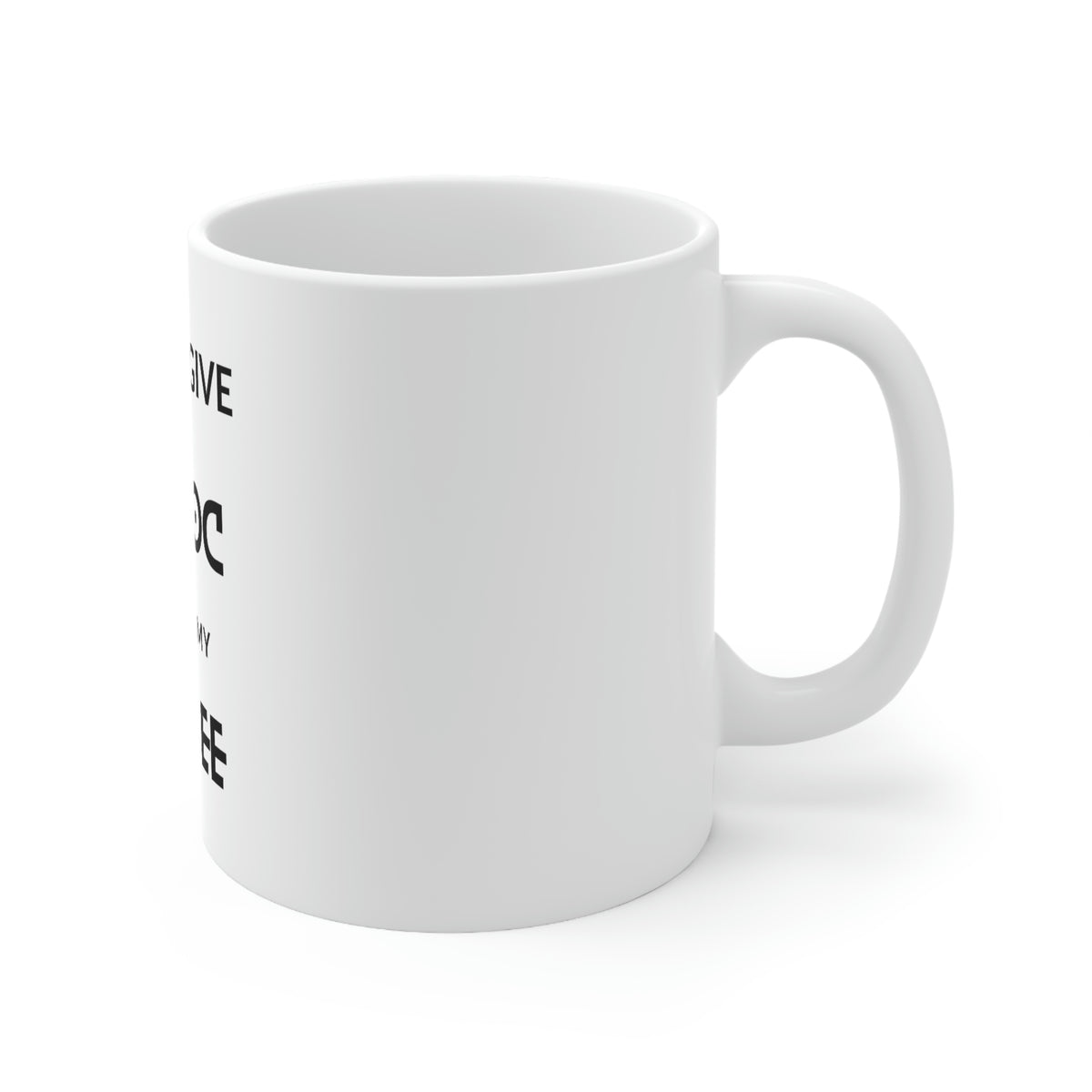 Custom White Ceramic Coffee Mug – 11oz