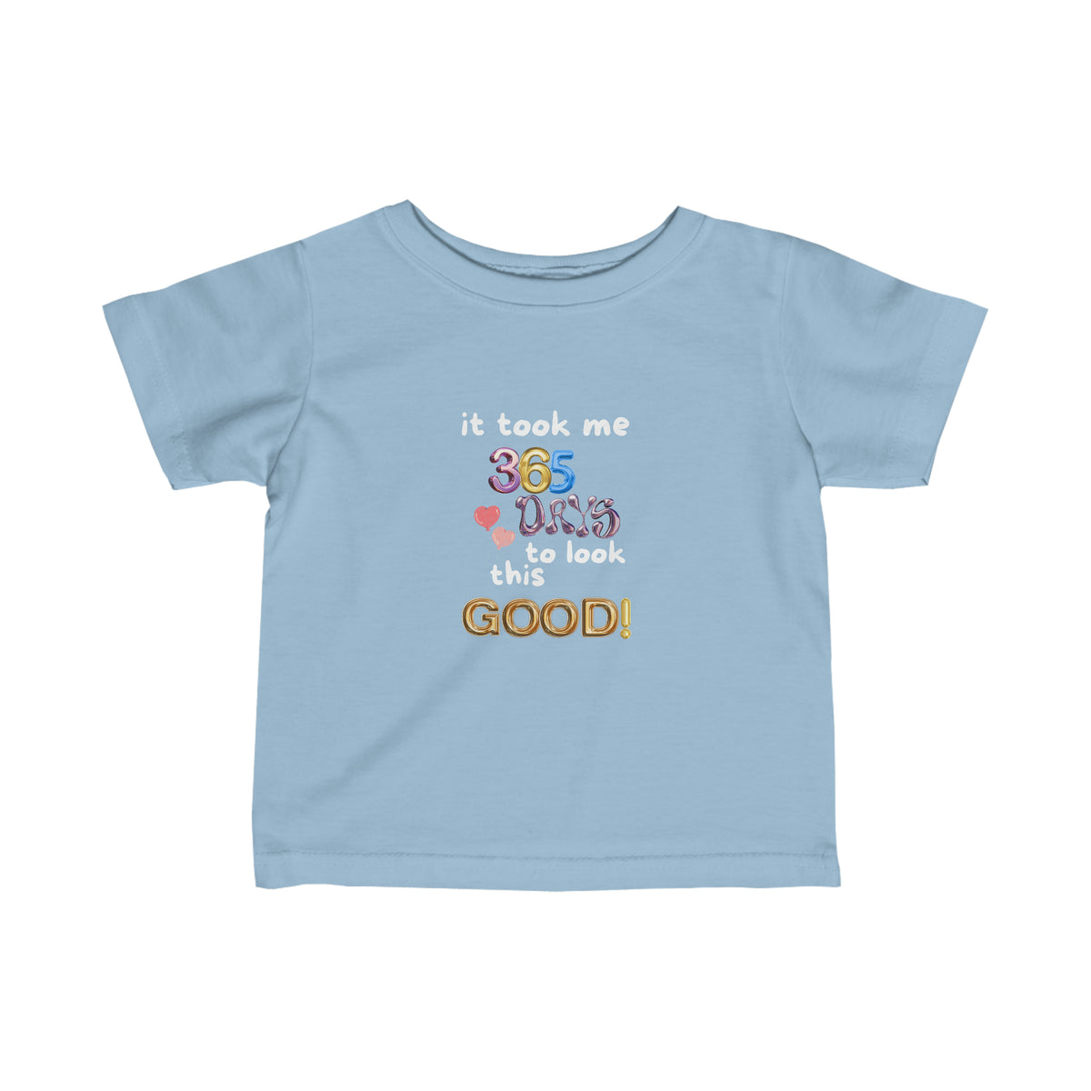 Fine One Year Birthday Humor Jersey Tee