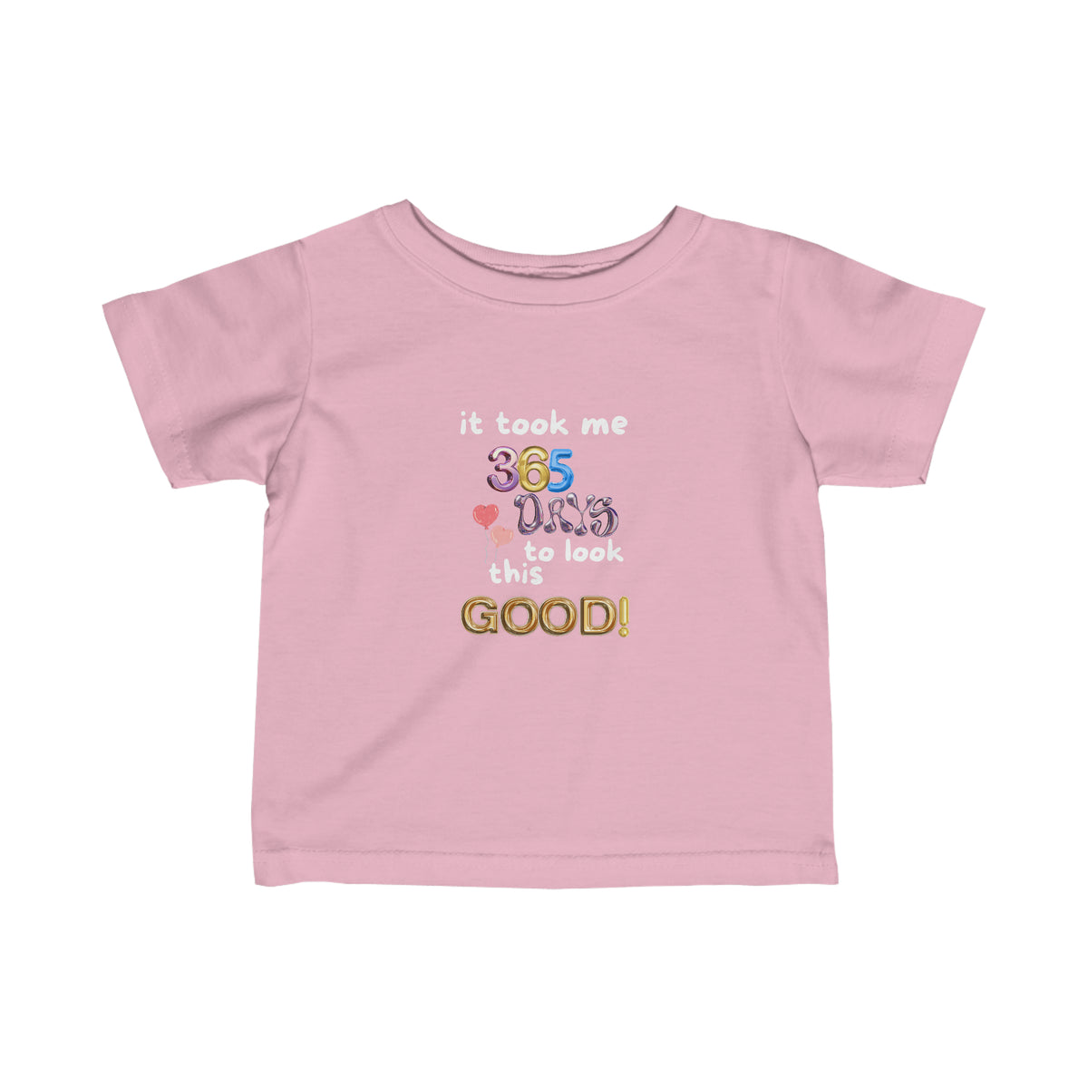 Fine One Year Birthday Humor Jersey Tee
