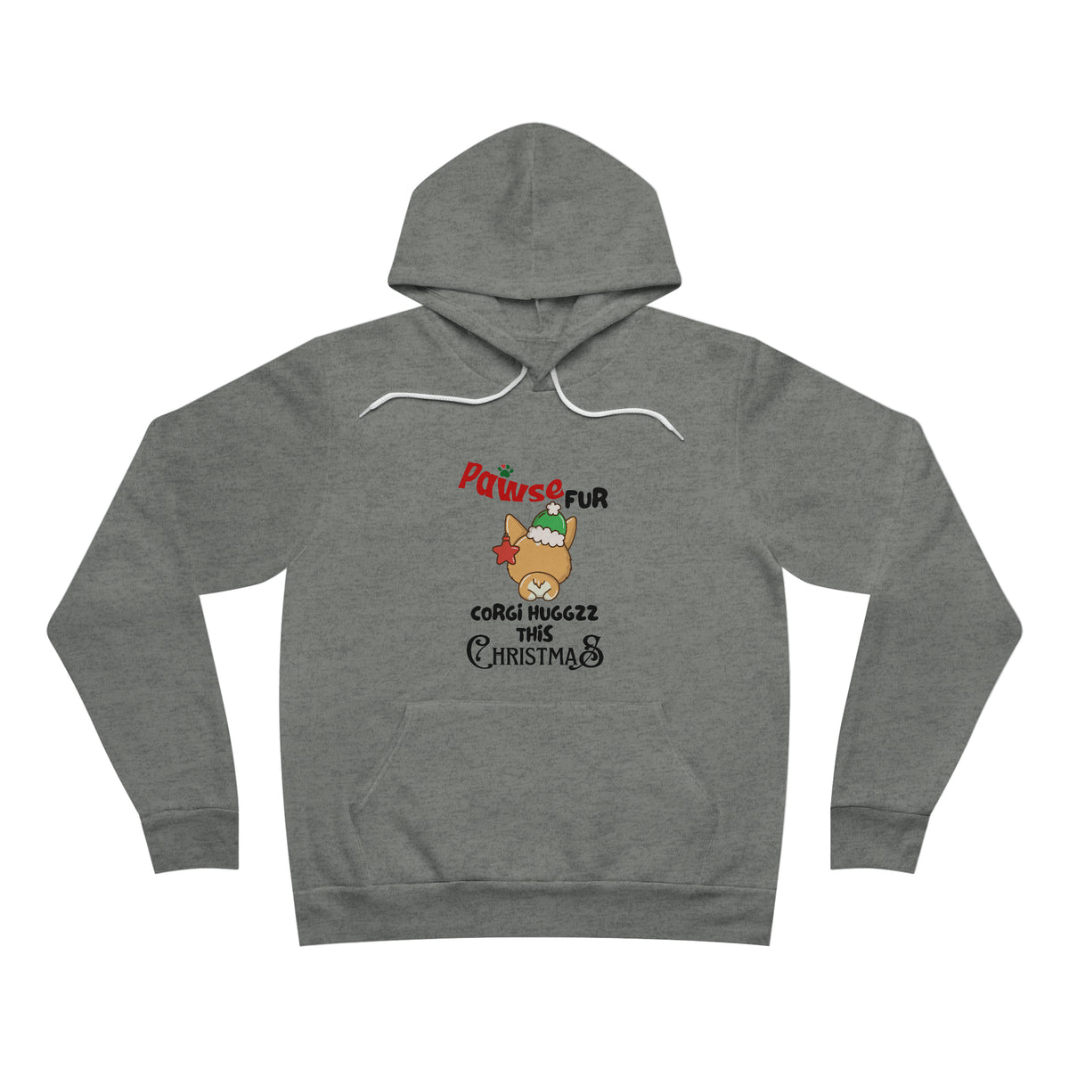 Unisex Sponge Fleece Corgi Pullover Hoodie