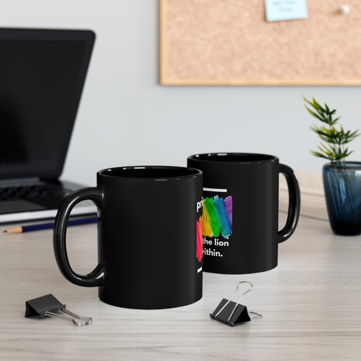 Warm Your Soul with This Black Ceramic Mug Perfect for Pride and Every Day