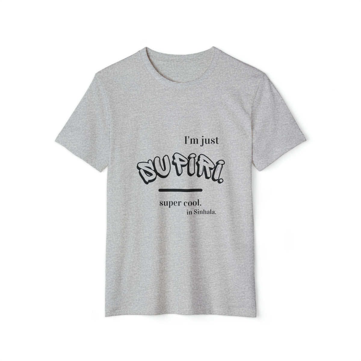 Unisex Recycled Ethnic Slogan Merch T-Shirt