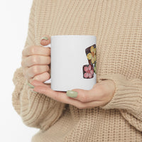 Ceramic Mug Autumn Flower Design 11oz