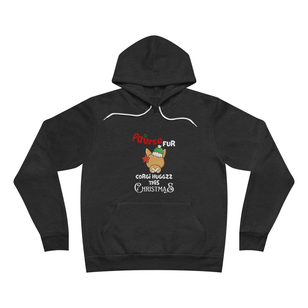 Unisex Sponge Fleece Corgi Pullover Hoodie