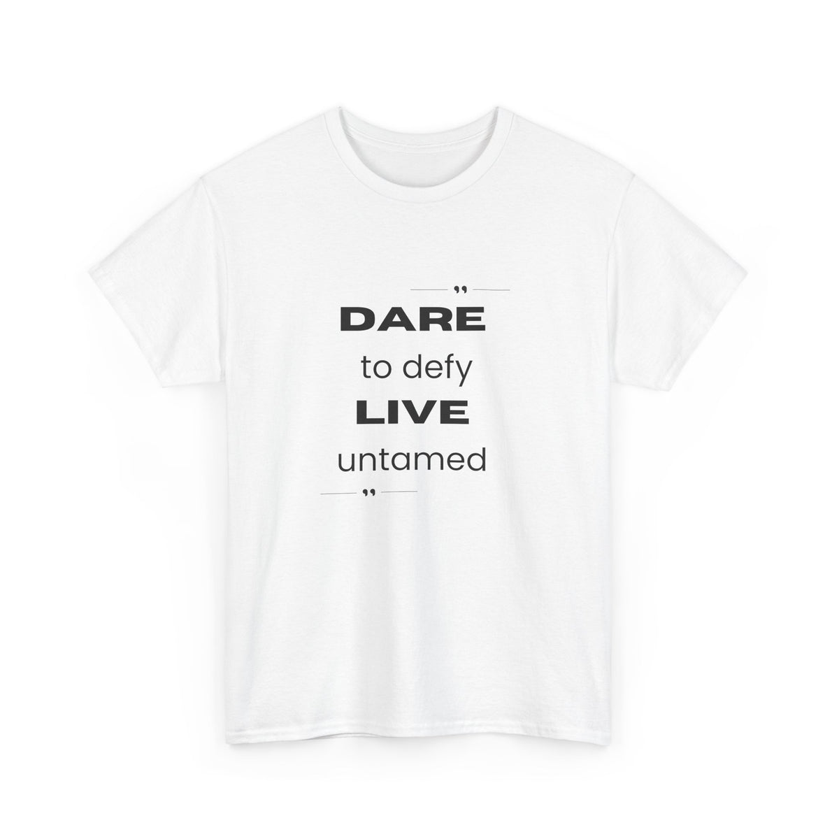 Dare to Defy Unisex Cotton Tee, Inspirational T-Shirt, for all Occasions
