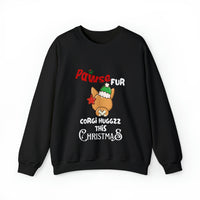 Unisex Crewneck Corgi Sweatshirt for Christmas