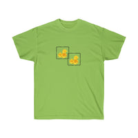Unisex Ultra Cotton Tee Yellow Flowers for Summer