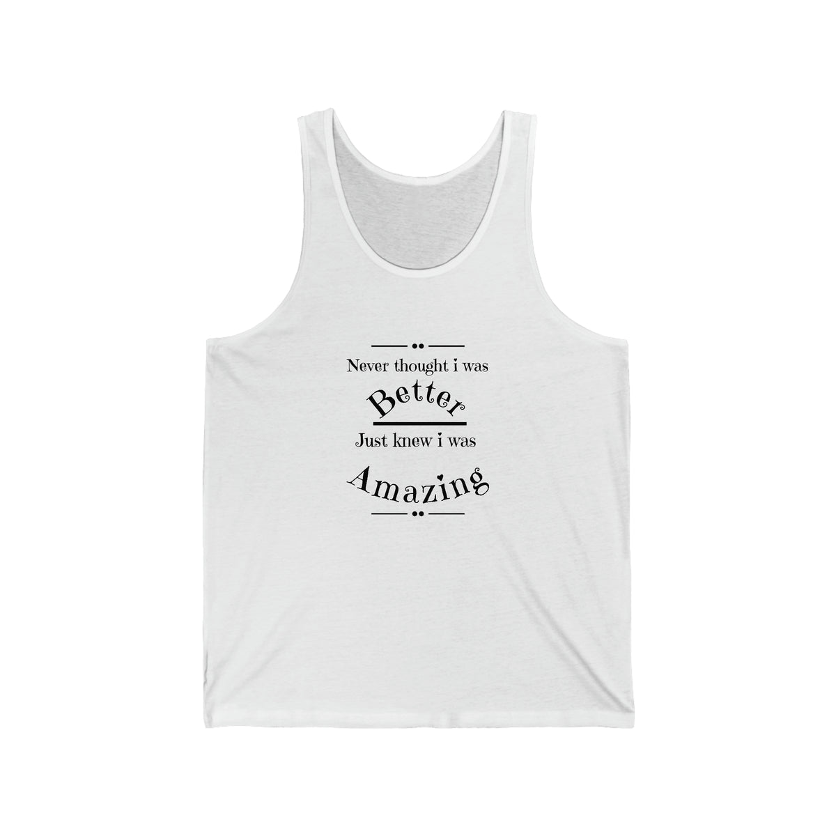 Unisex Jersey Tank top by Printz for Zoey