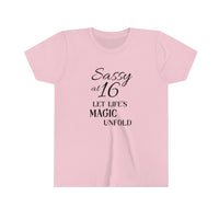 Youth Short Sweet Sixteen Sleeve Tee