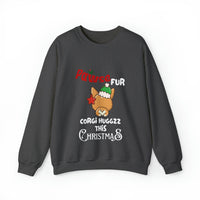 Unisex Crewneck Corgi Sweatshirt for Christmas
