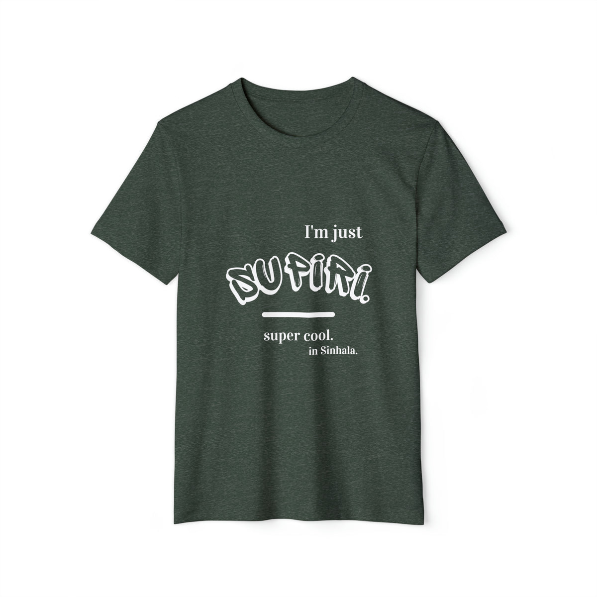 Unisex Recycled Ethnic Slogan Merch T-Shirt