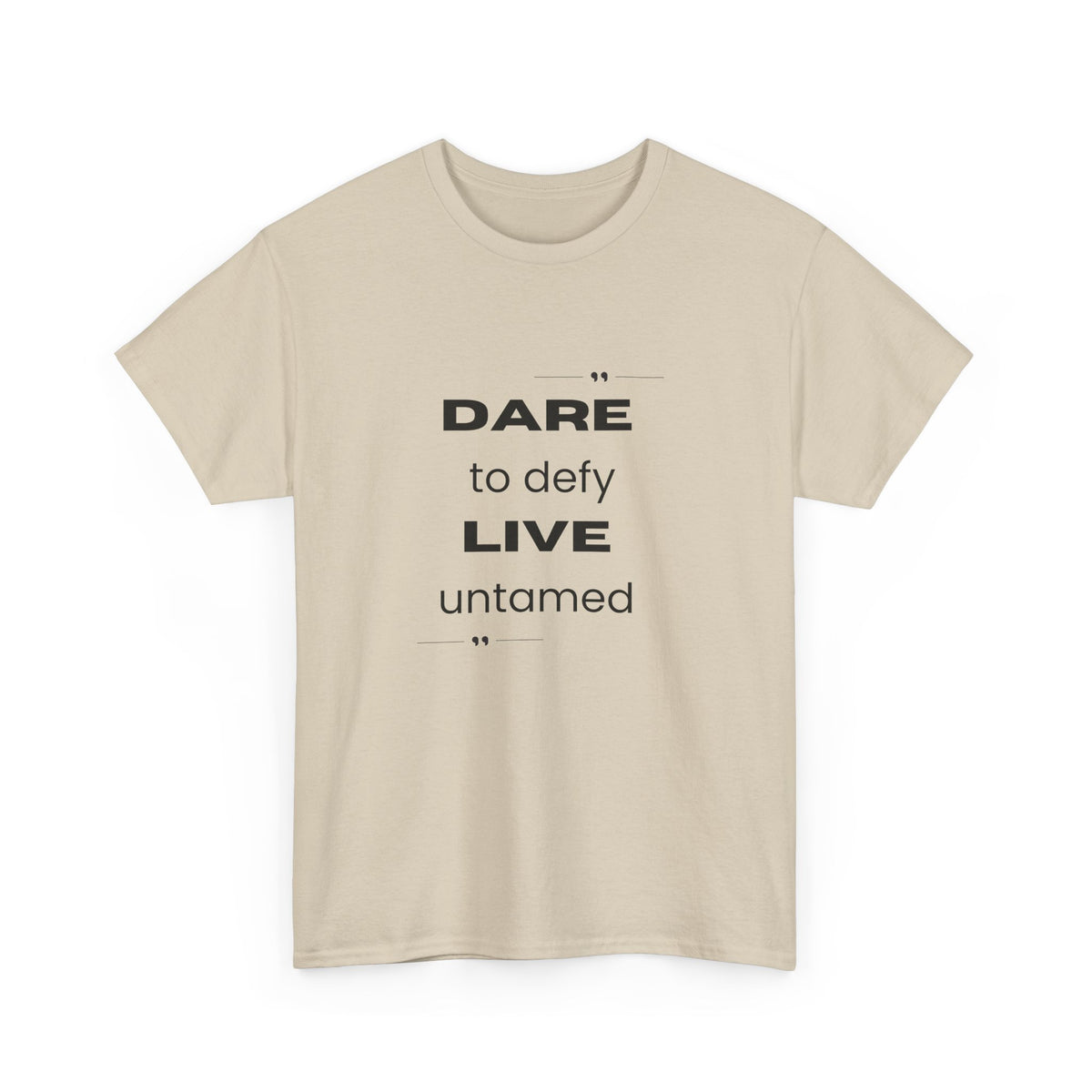 Dare to Defy Unisex Cotton Tee, Inspirational T-Shirt, for all Occasions