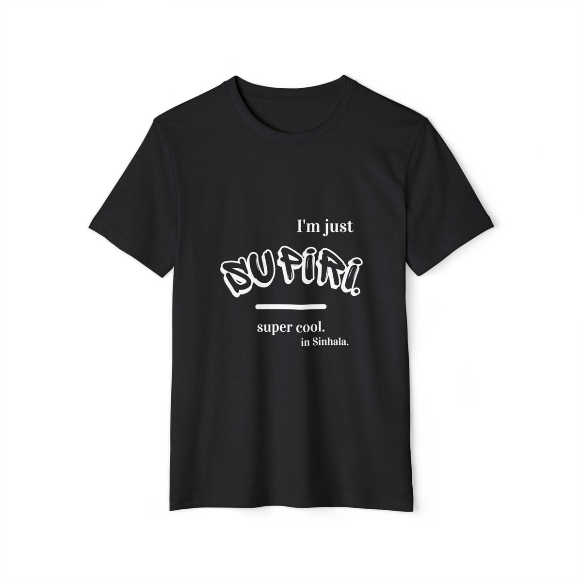 Unisex Recycled Ethnic Slogan Merch T-Shirt