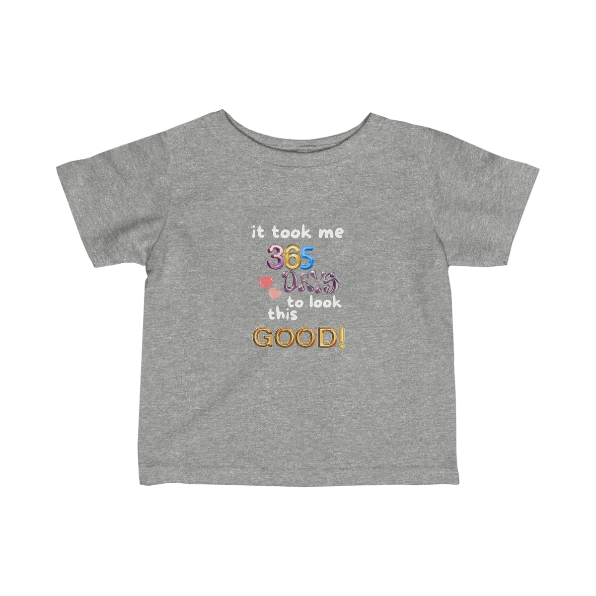 Fine One Year Birthday Humor Jersey Tee