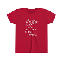 Youth Short Sweet Sixteen Sleeve Tee