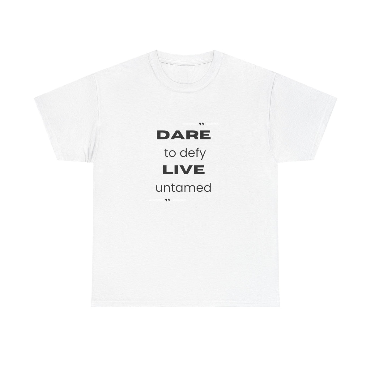 Dare to Defy Unisex Cotton Tee, Inspirational T-Shirt, for all Occasions