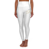High-Waist Yoga Leggings — "Move It Like Home" AOP Comfort Leggings