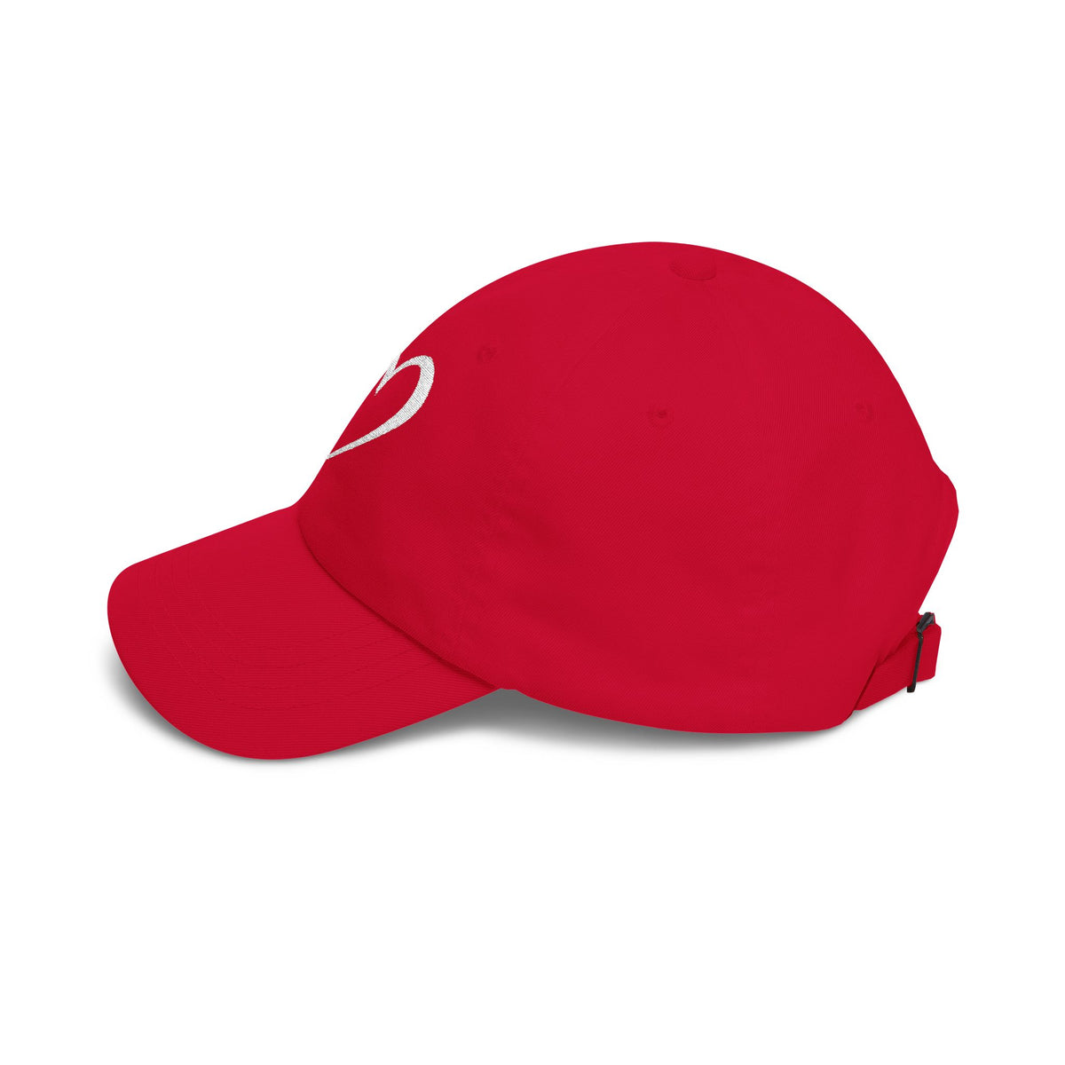 Heart Sketch Dad Cap — Minimalist Heart Embroidered Baseball Hat