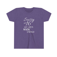 Youth Short Sweet Sixteen Sleeve Tee