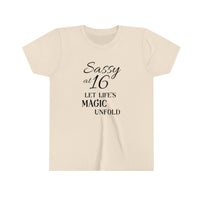 Youth Short Sweet Sixteen Sleeve Tee
