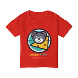 Cheese First, Questions Later™ Kids T-Shirt