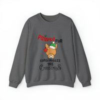 Unisex Crewneck Corgi Sweatshirt for Christmas
