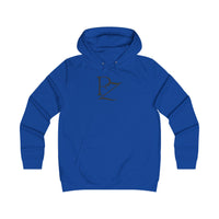 College Monogram Hoodie — Elegant 'PZ' Script Logo Pullover