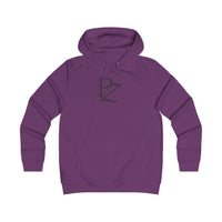College Monogram Hoodie — Elegant 'PZ' Script Logo Pullover