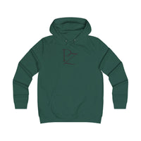 College Monogram Hoodie — Elegant 'PZ' Script Logo Pullover