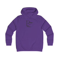 College Monogram Hoodie — Elegant 'PZ' Script Logo Pullover