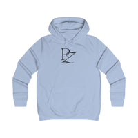 College Monogram Hoodie — Elegant 'PZ' Script Logo Pullover