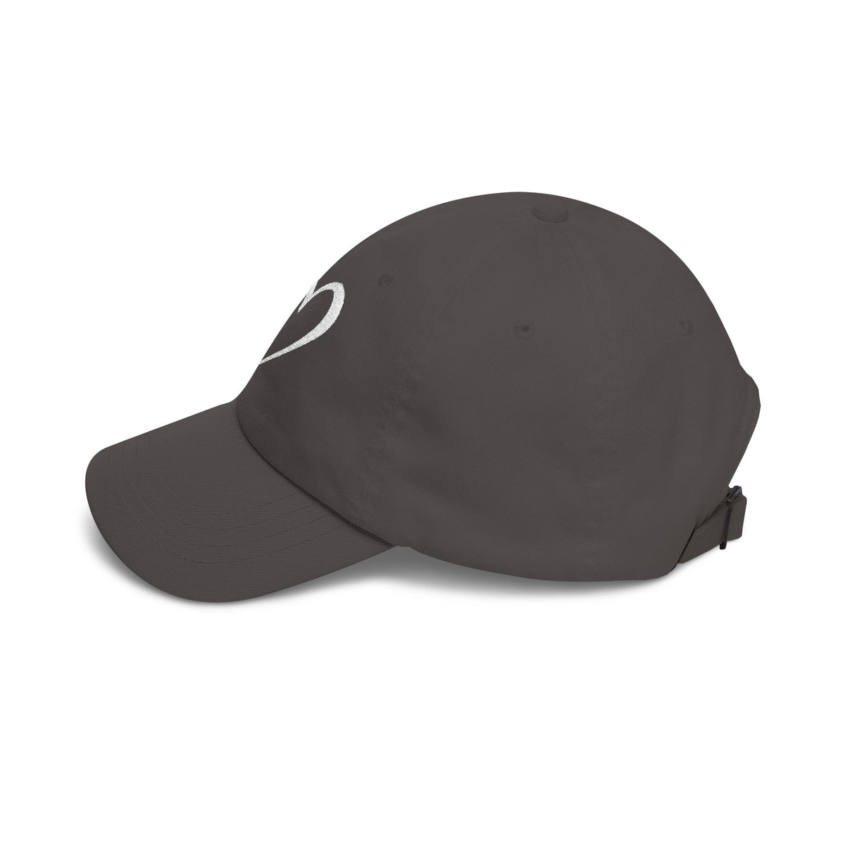 Heart Sketch Dad Cap — Minimalist Heart Embroidered Baseball Hat