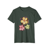 Unisex Recycled Organic T-Shirt with Autumn Flowers