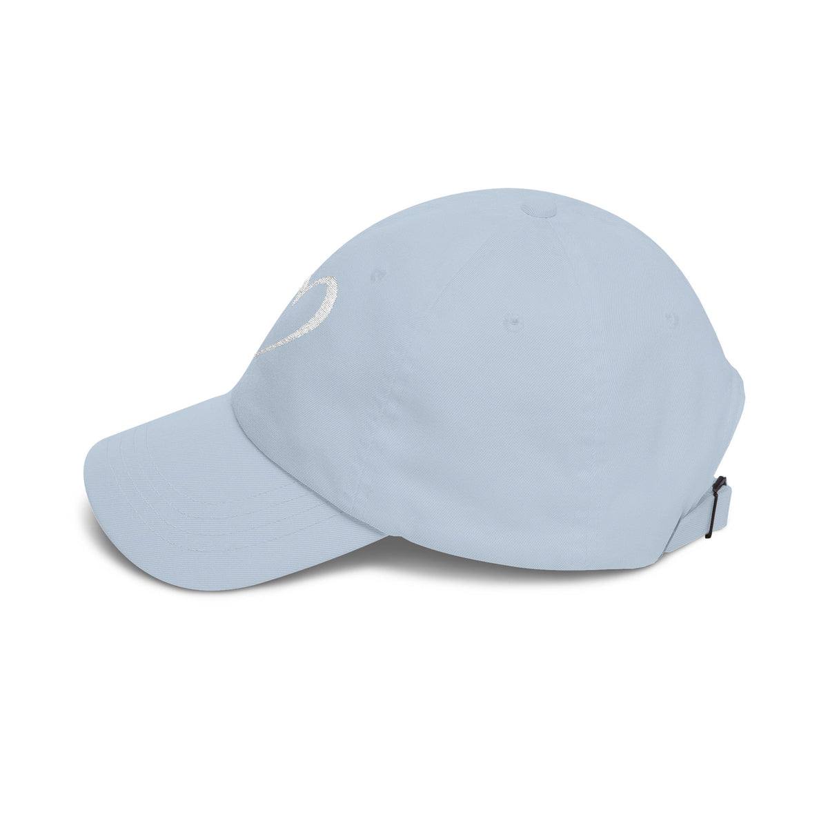Heart Sketch Dad Cap — Minimalist Heart Embroidered Baseball Hat