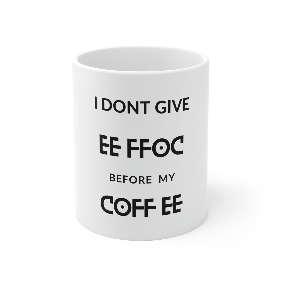 Custom White Ceramic Coffee Mug – 11oz